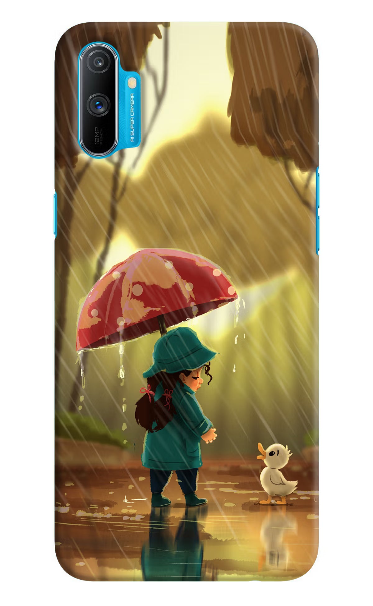 Rainy Day Realme C3 Hard Case Back Cover by Casekaro