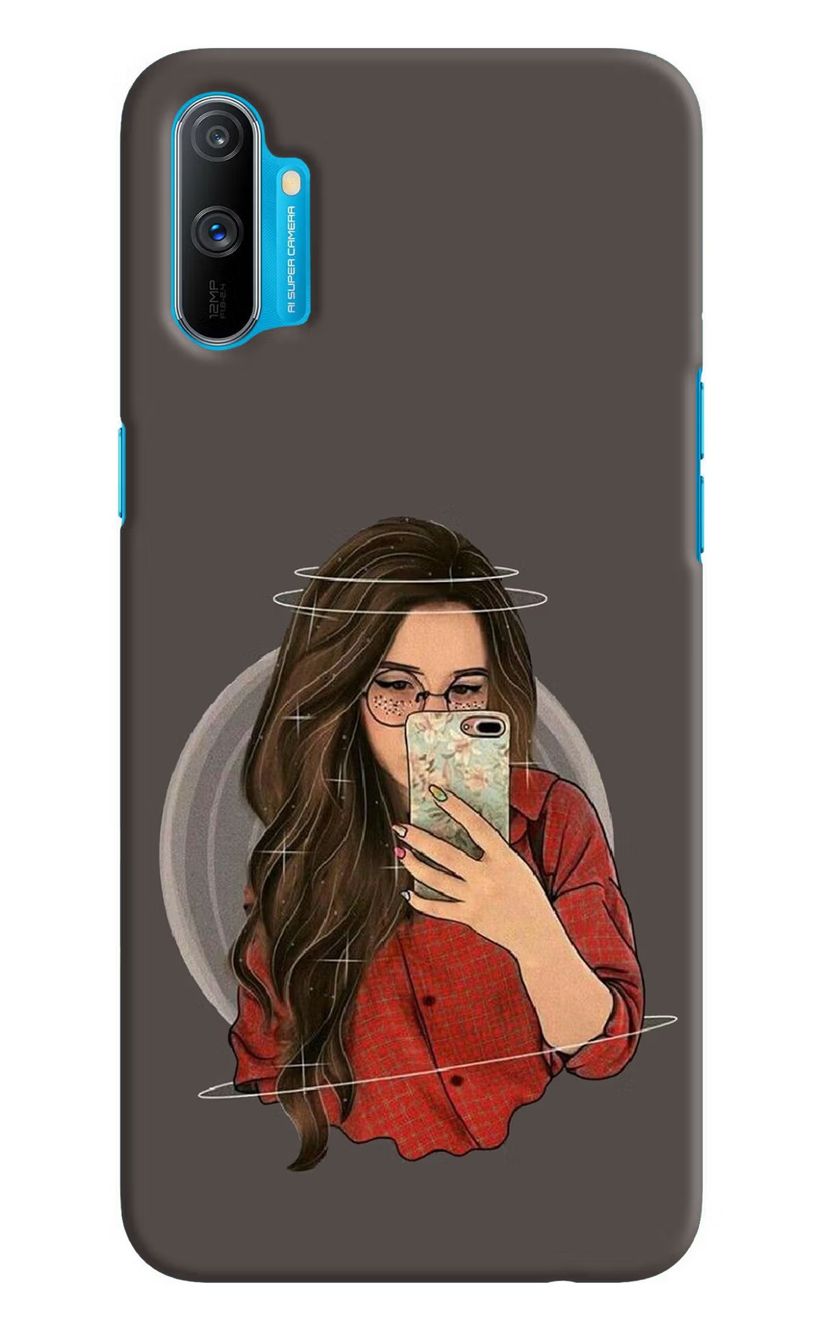 Selfie Queen Realme C3 Hard Case Back Cover by Casekaro