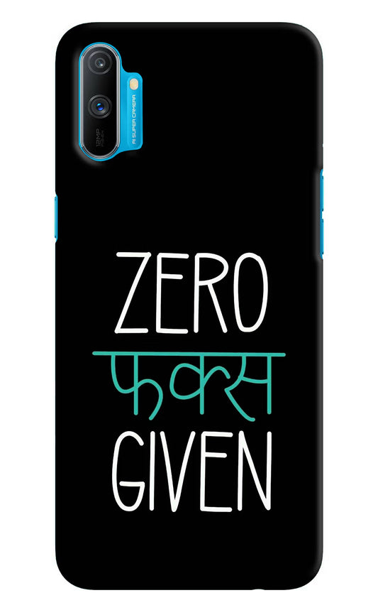 Zero Fucks Given Realme C3 Hard Case Back Cover by Casekaro