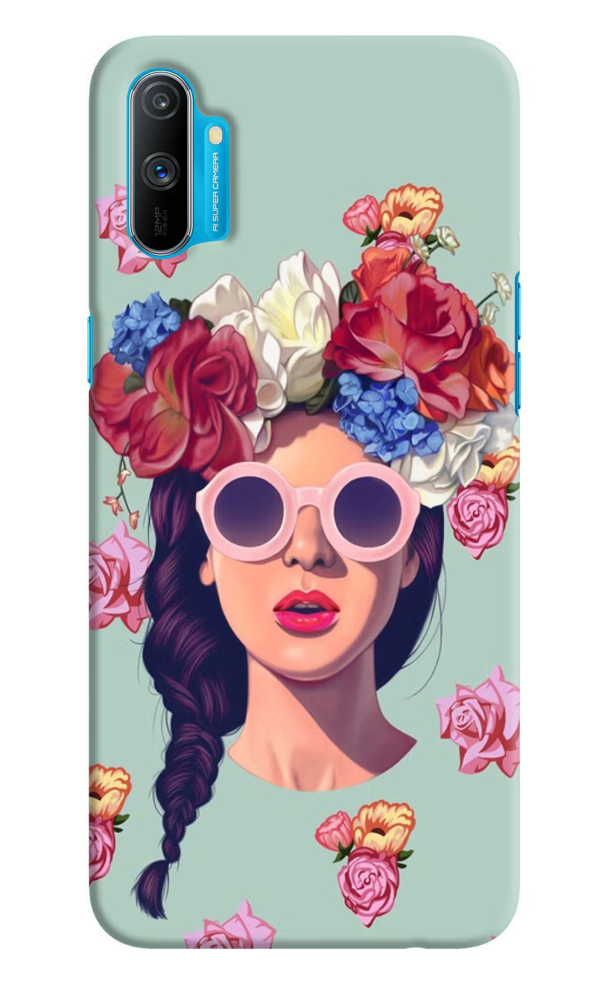 Pretty Girl Realme C3 Hard Case Back Cover by Casekaro