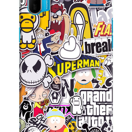 Sticker Bomb Realme C3 Hard Case Back Cover by Casekaro
