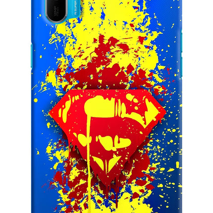 Superman logo Realme C3 Hard Case Back Cover by Casekaro