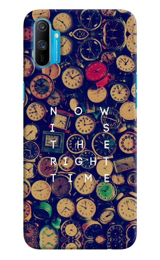 Now is the Right Time Quote Realme C3 Hard Case Back Cover by Casekaro