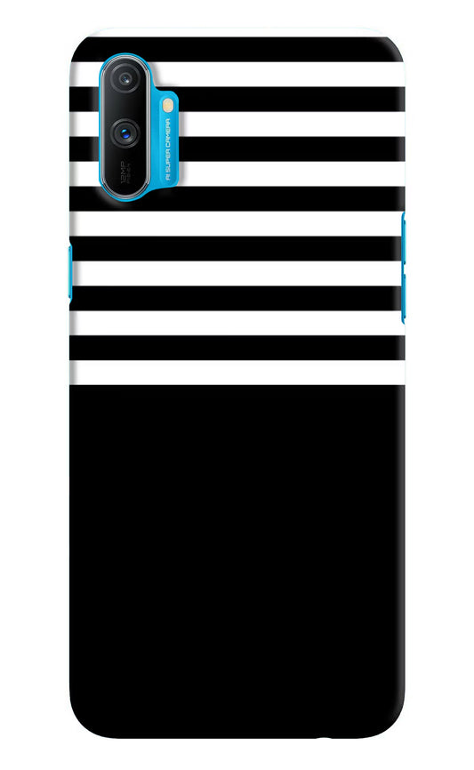 Black and White Print Realme C3 Hard Case Back Cover by Casekaro