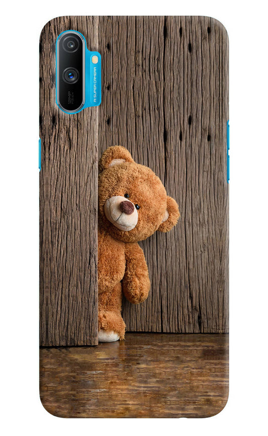 Teddy Wooden Realme C3 Hard Case Back Cover by Casekaro