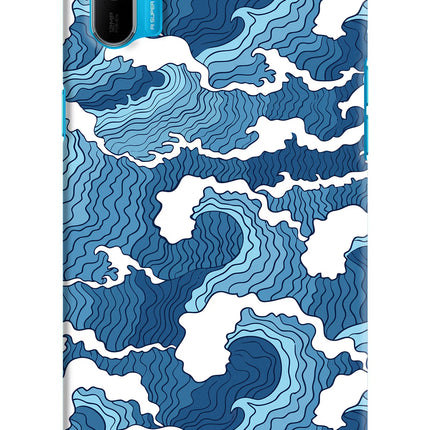Blue Waves Realme C3 Hard Case Back Cover by Casekaro