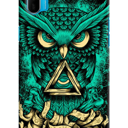 Green Owl Realme C3 Hard Case Back Cover by Casekaro