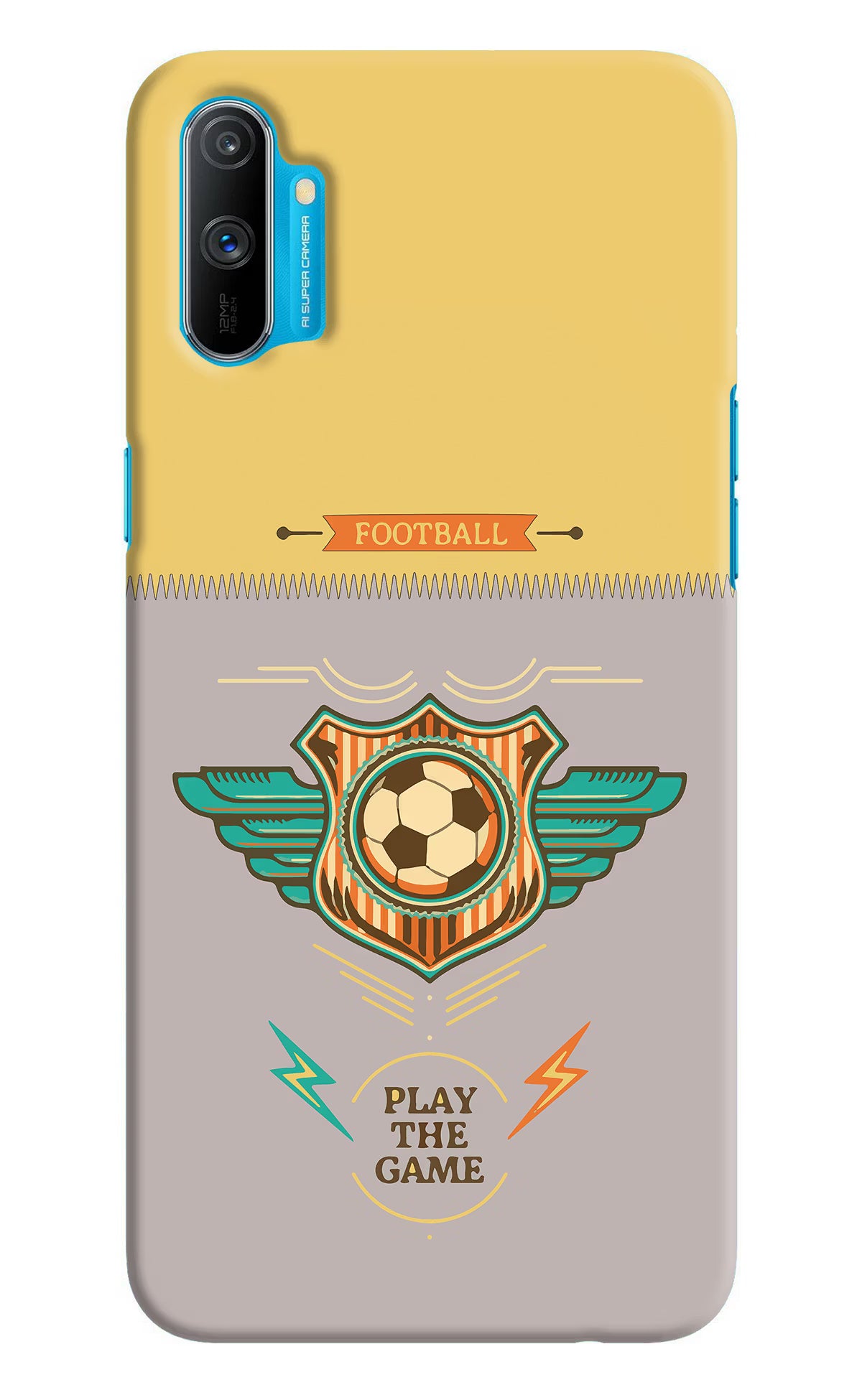 Football Realme C3 Hard Case Back Cover by Casekaro