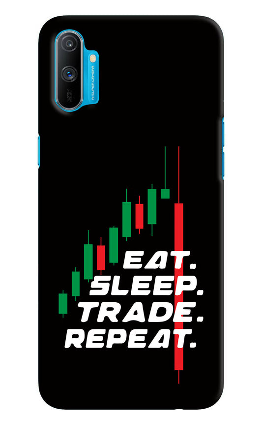 Eat Sleep Trade Repeat Realme C3 Hard Case Back Cover by Casekaro
