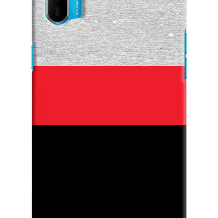 Tri Color Pattern Realme C3 Hard Case Back Cover by Casekaro