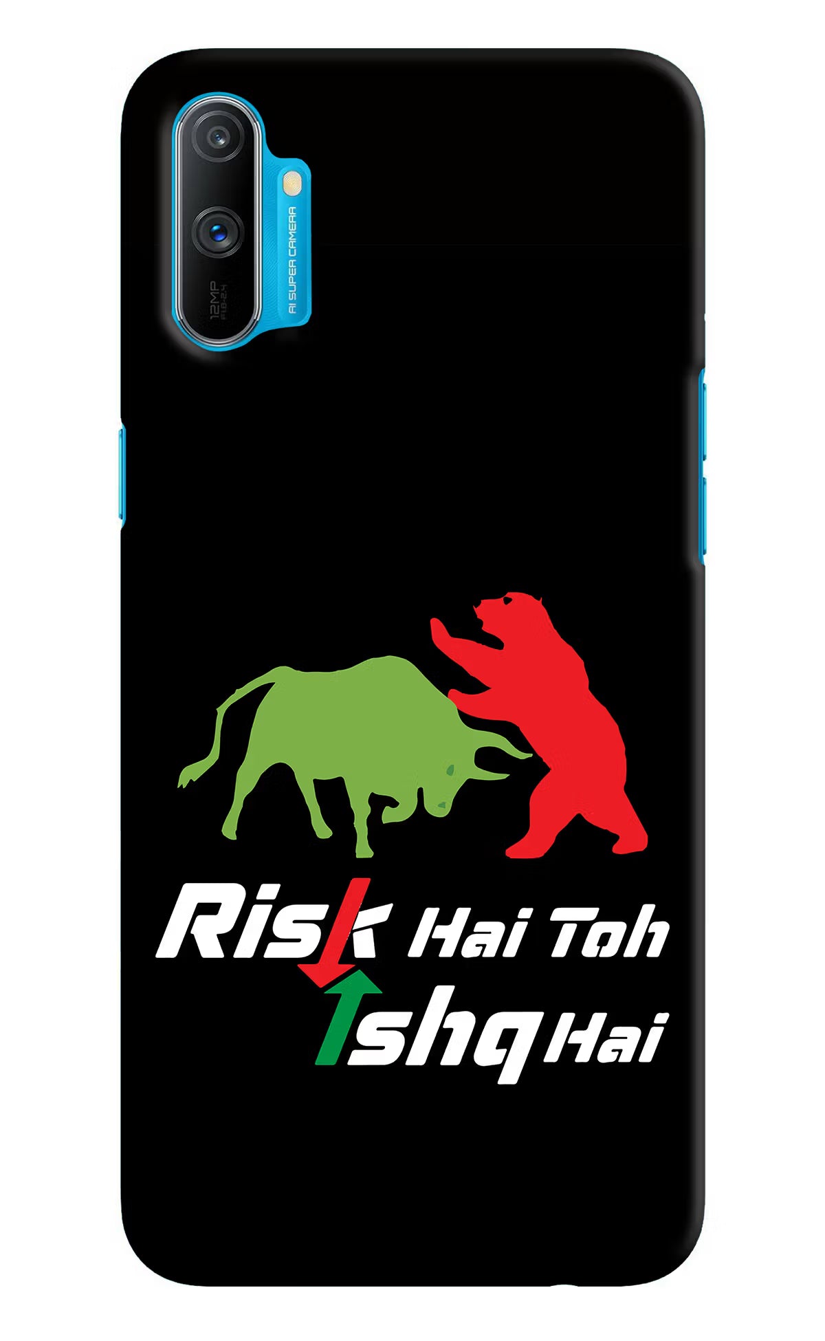 Risk Hai Toh Ishq Hai Realme C3 Hard Case Back Cover by Casekaro