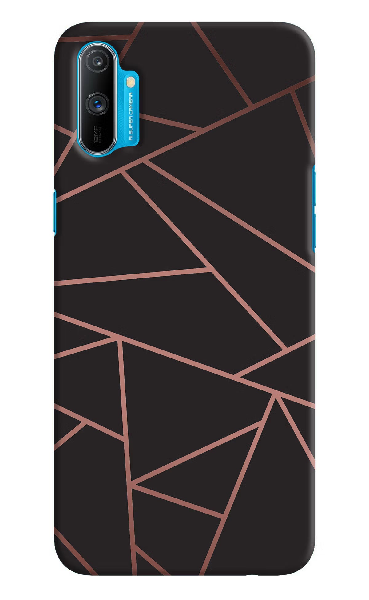 Geometric Pattern Realme C3 Hard Case Back Cover by Casekaro