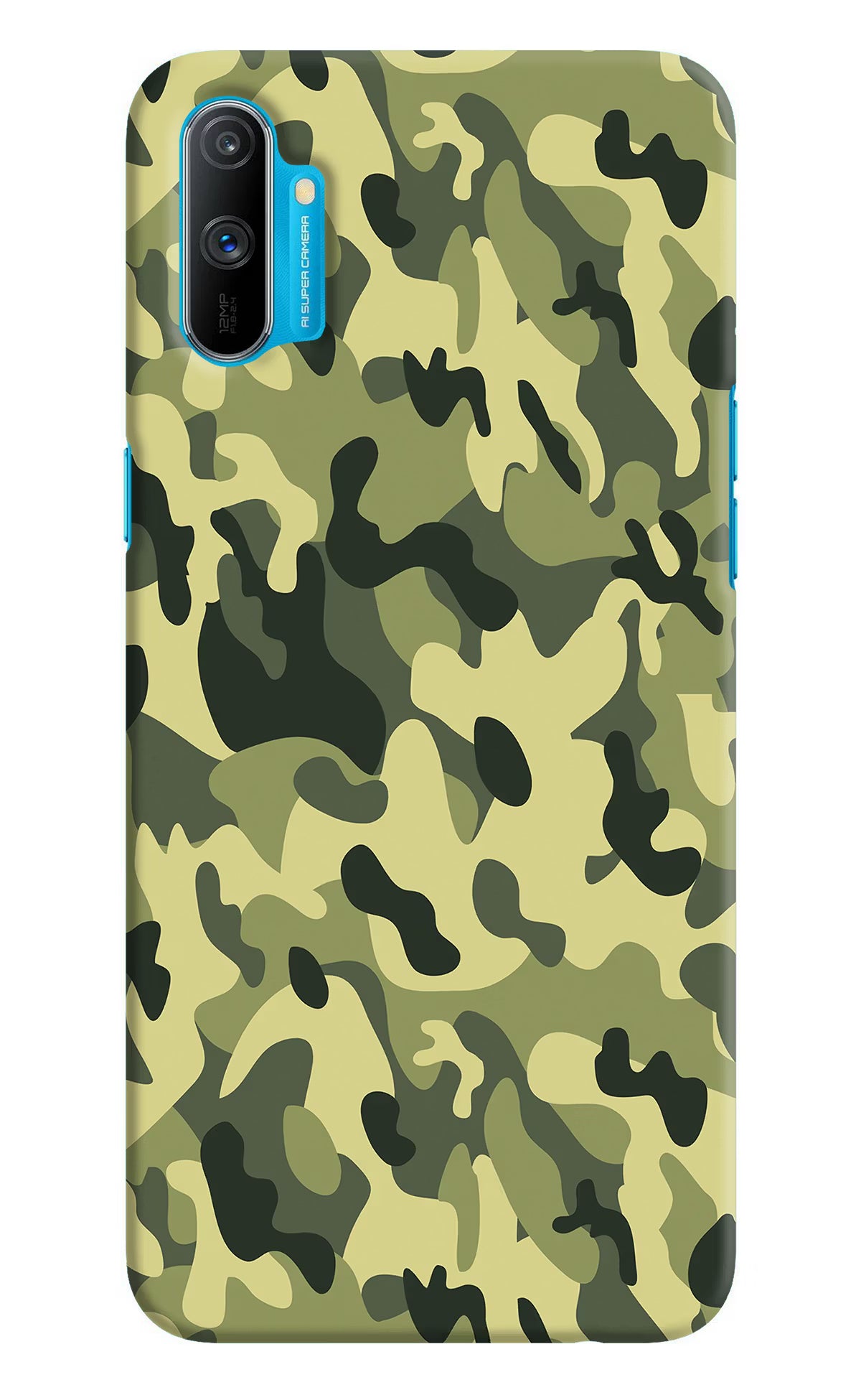 Camouflage Realme C3 Hard Case Back Cover by Casekaro