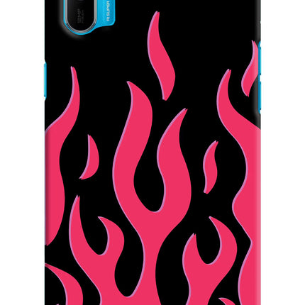 Fire Flames Realme C3 Hard Case Back Cover by Casekaro