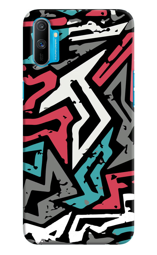 Geometric Graffiti Realme C3 Hard Case Back Cover by Casekaro
