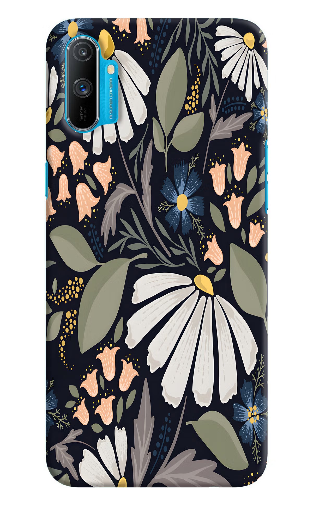 Flowers Art Realme C3 Hard Case Back Cover by Casekaro