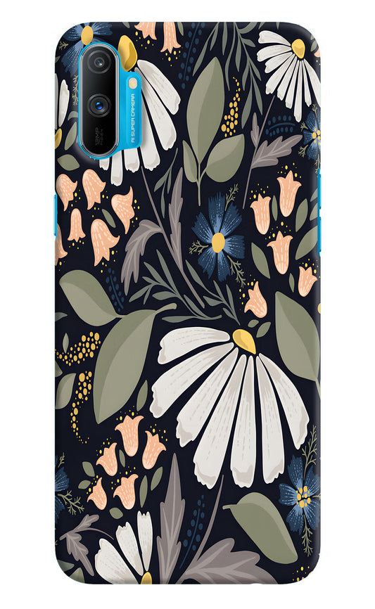 Flowers Art Realme C3 Hard Case Back Cover by Casekaro