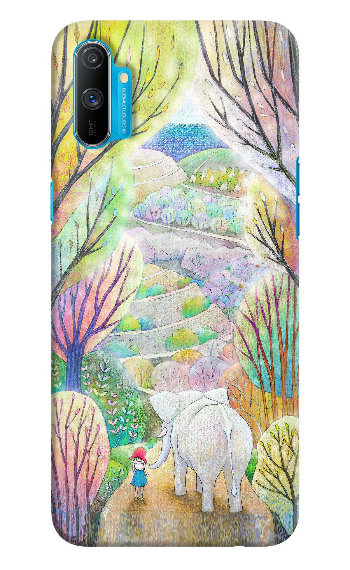 Nature Painting Realme C3 Hard Case Back Cover by Casekaro