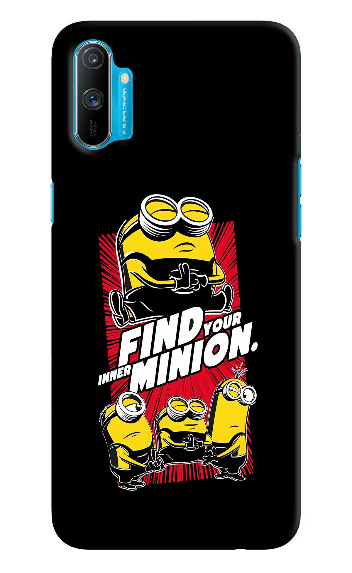 Find your inner Minion Realme C3 Hard Case Back Cover by Casekaro