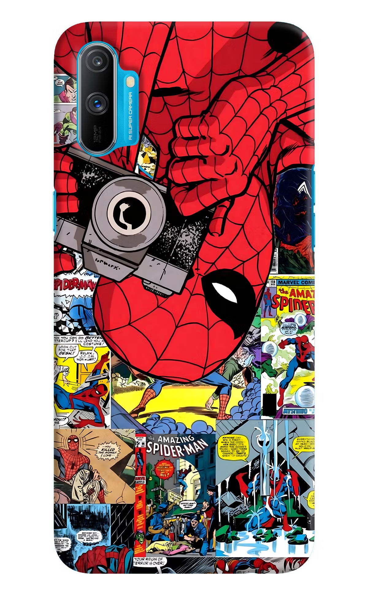 Spider Man Realme C3 Hard Case Back Cover by Casekaro