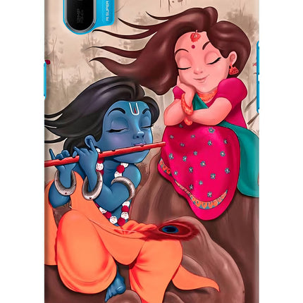 Radhe Krishna Realme C3 Hard Case Back Cover by Casekaro