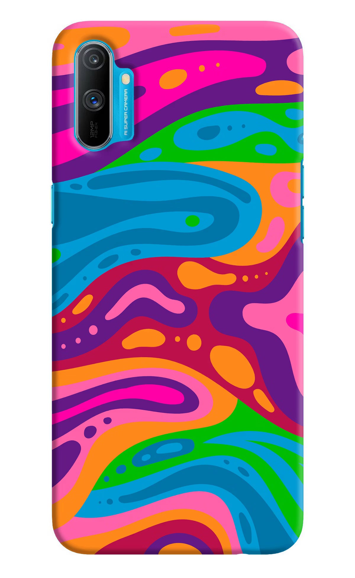 Trippy Pattern Realme C3 Hard Case Back Cover by Casekaro