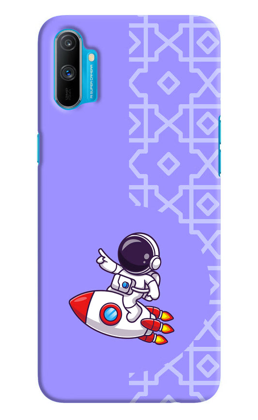 Cute Astronaut Realme C3 Hard Case Back Cover by Casekaro