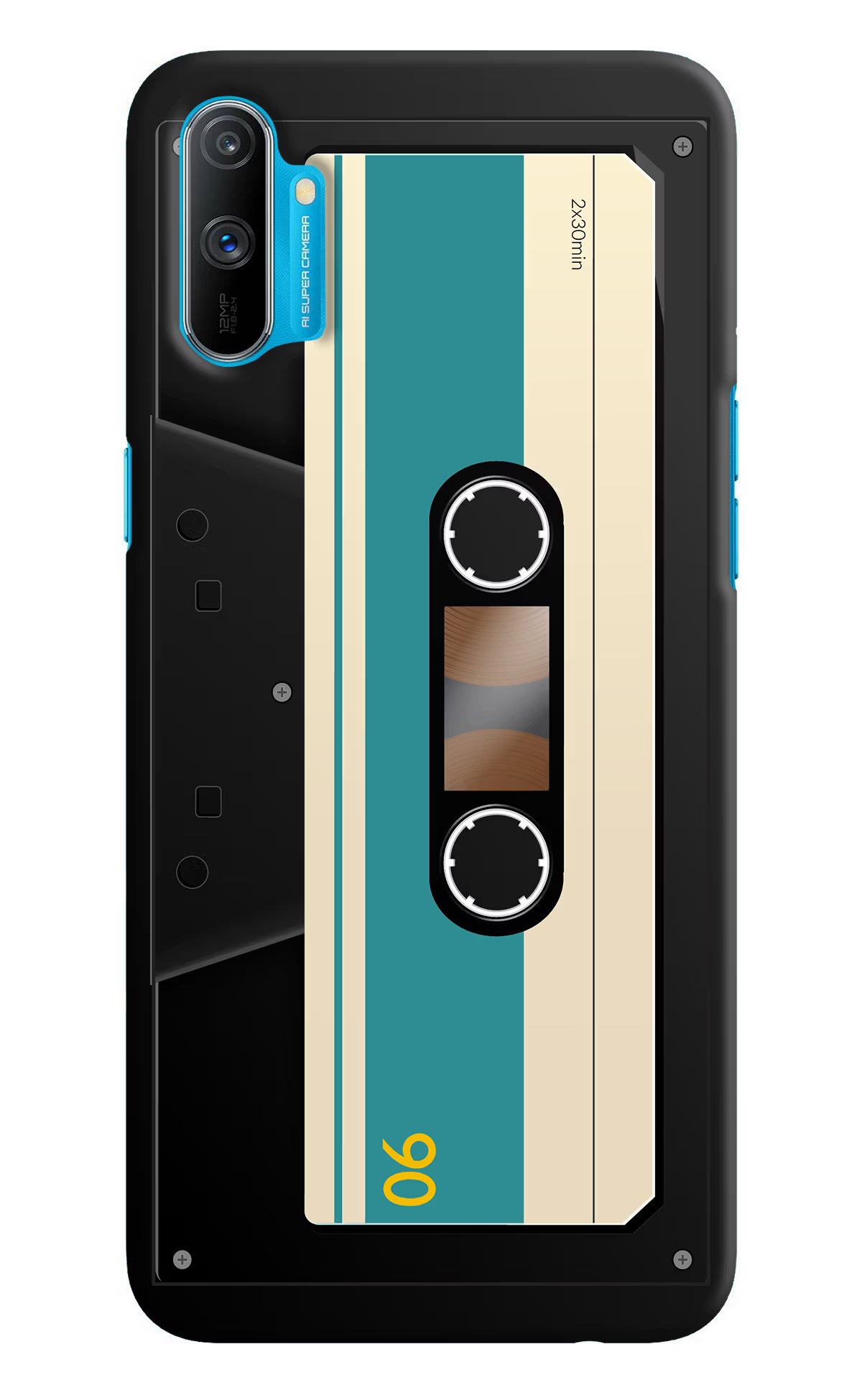 Cassette Realme C3 Hard Case Back Cover by Casekaro