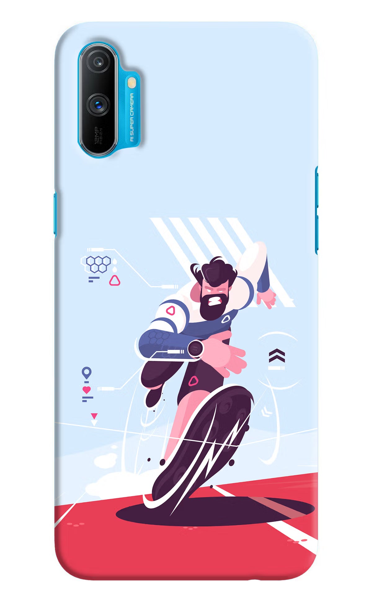 Run Pro Realme C3 Hard Case Back Cover by Casekaro