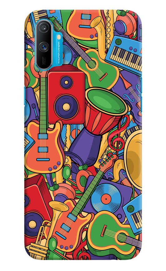 Music Instrument Doodle Realme C3 Hard Case Back Cover by Casekaro
