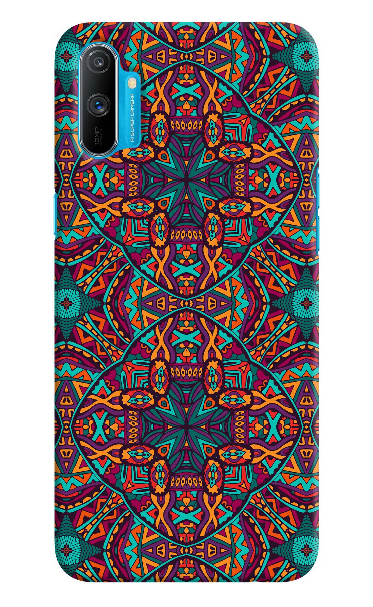 Colour Mandala Realme C3 Hard Case Back Cover by Casekaro