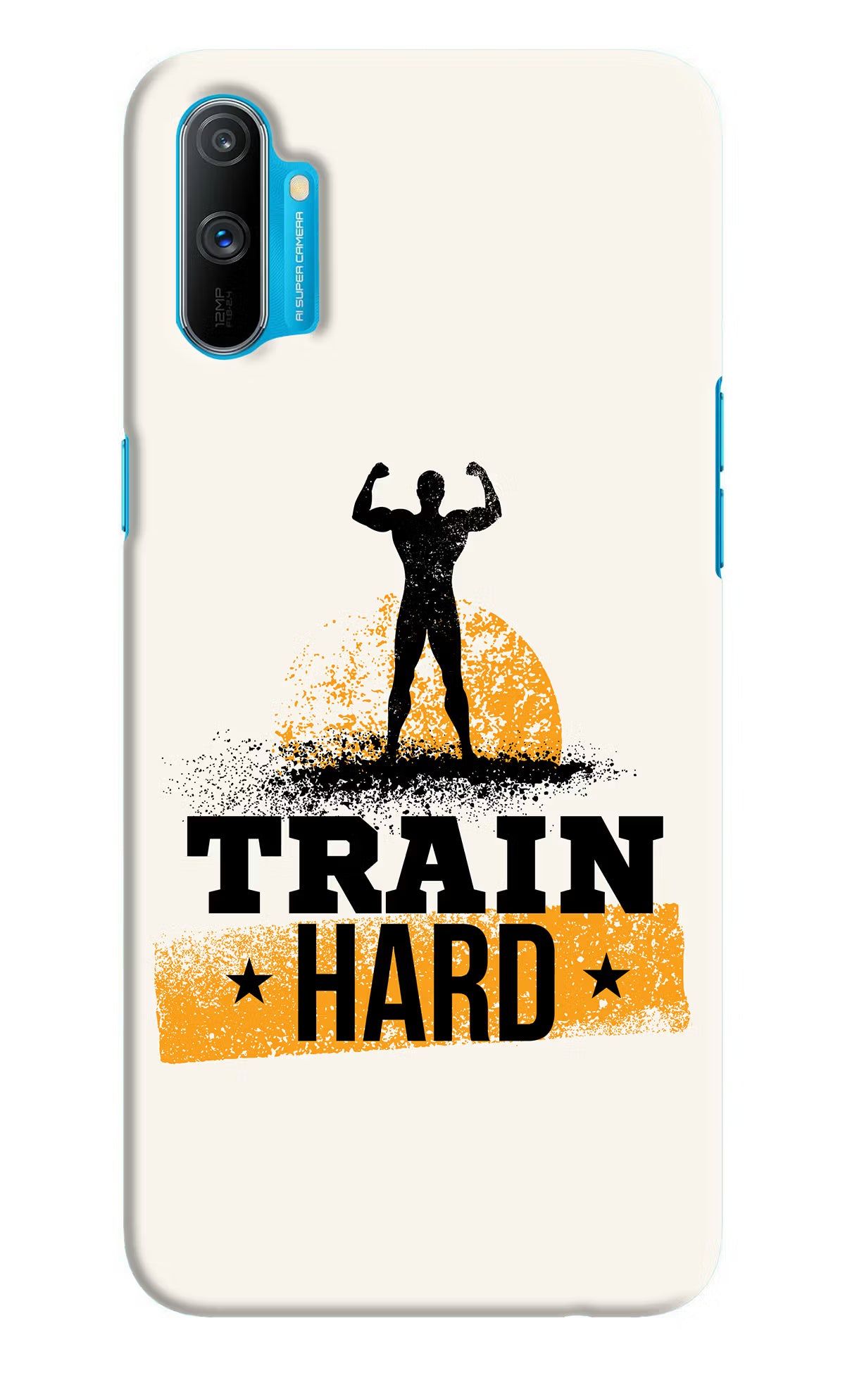 Train Hard Realme C3 Hard Case Back Cover by Casekaro