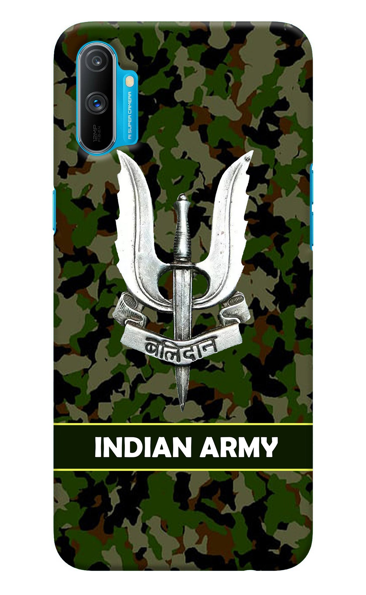 Balidan Indian Logo Realme C3 Back Cover