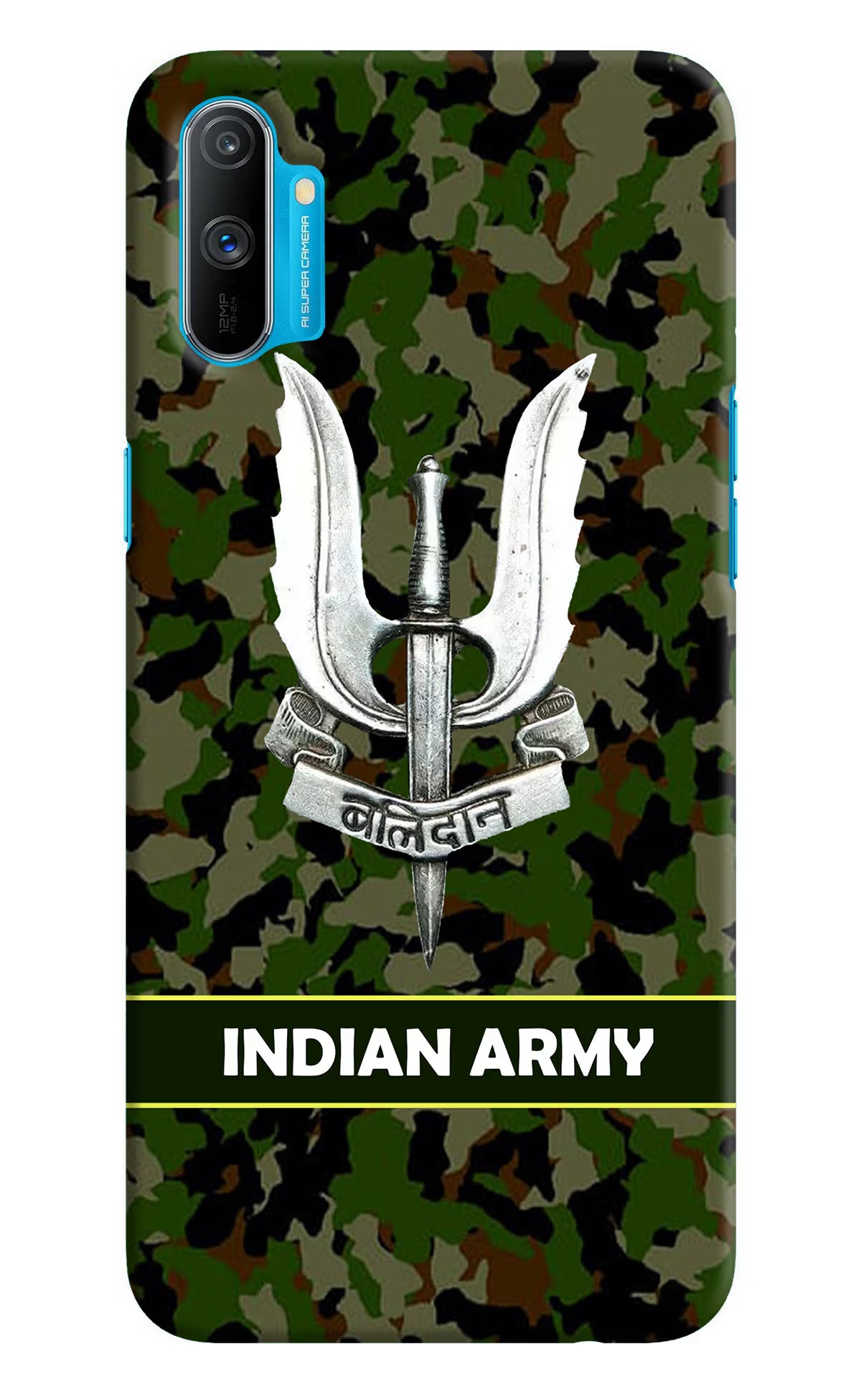 Balidan Indian Logo Realme C3 Hard Case Back Cover by Casekaro