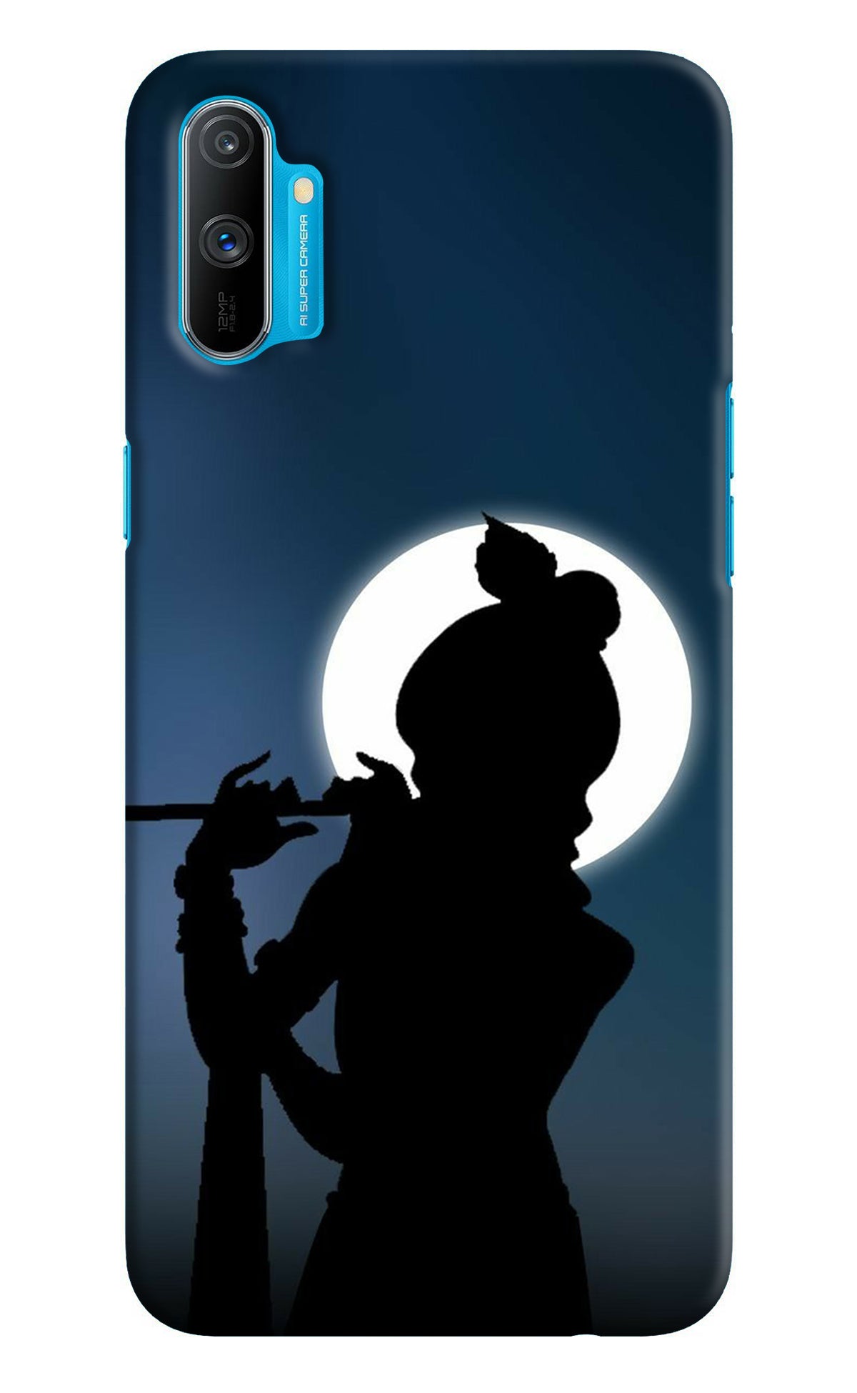 Shri Krishna Silhouette Realme C3 Back Cover