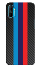 BMW Stripes Pattern Realme C3 Hard Case Back Cover by Casekaro