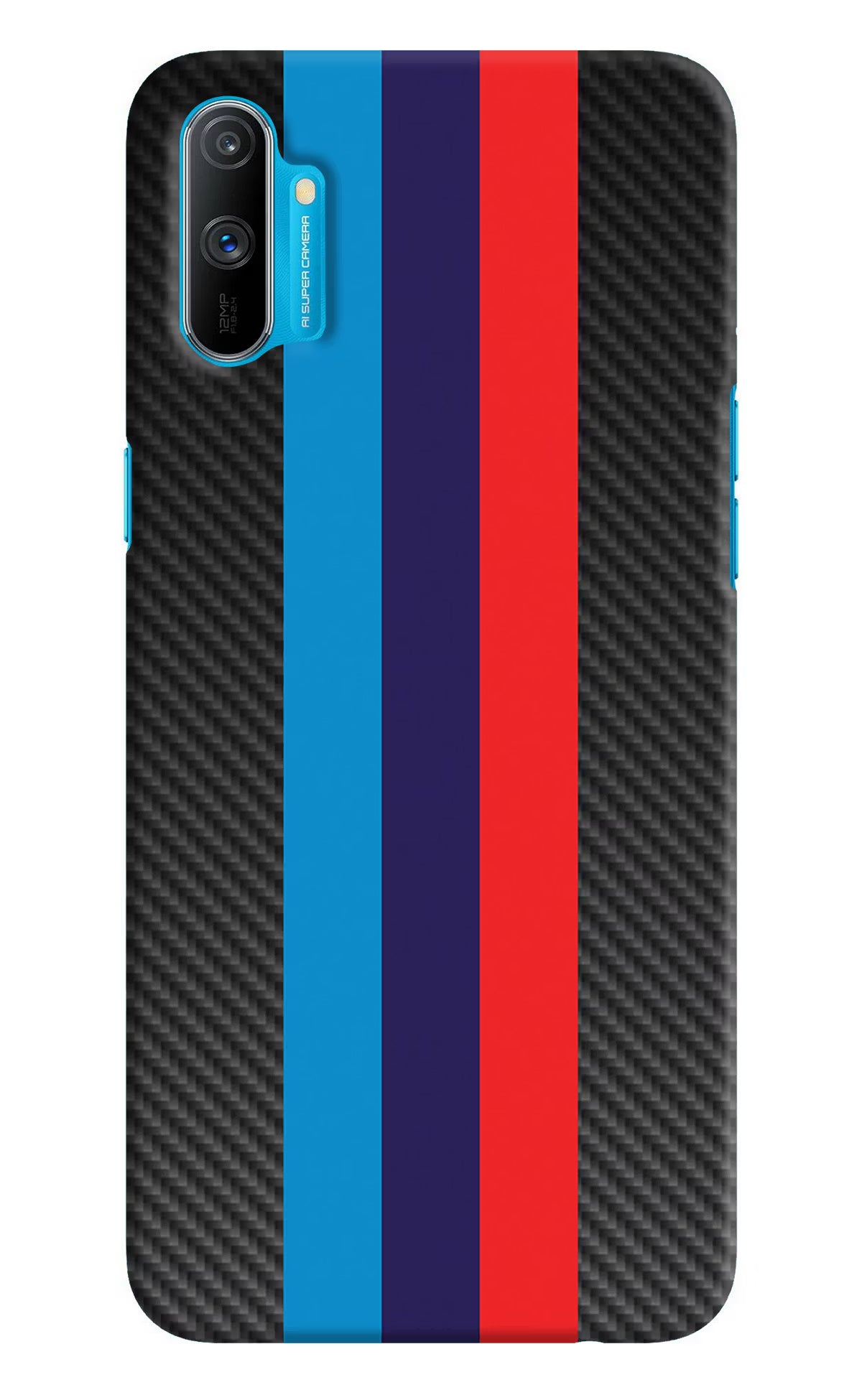 BMW Stripes Pattern Realme C3 Hard Case Back Cover by Casekaro