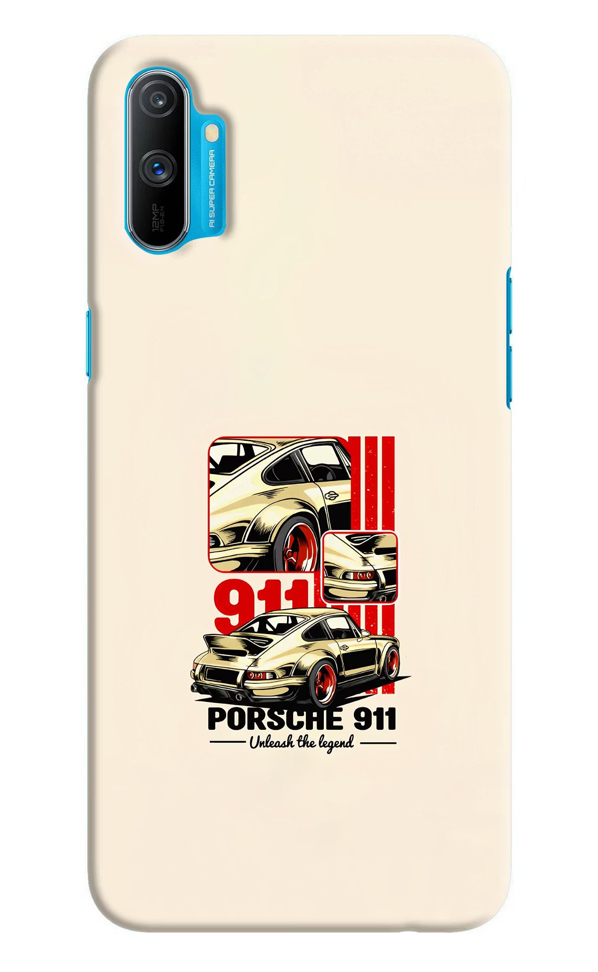 Classic Porsche 911 Realme C3 Hard Case Back Cover by Casekaro