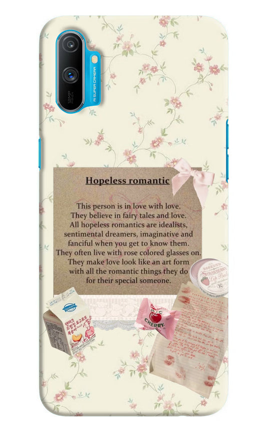 Hopeless Romantic Realme C3 Hard Case Back Cover by Casekaro