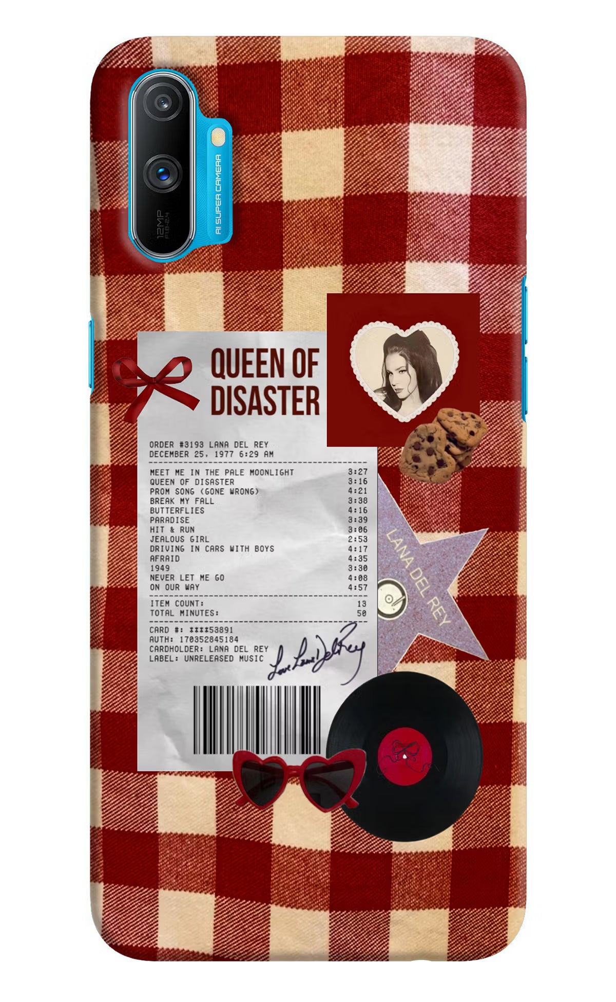 Queen of Disaster Realme C3 Hard Case Back Cover by Casekaro