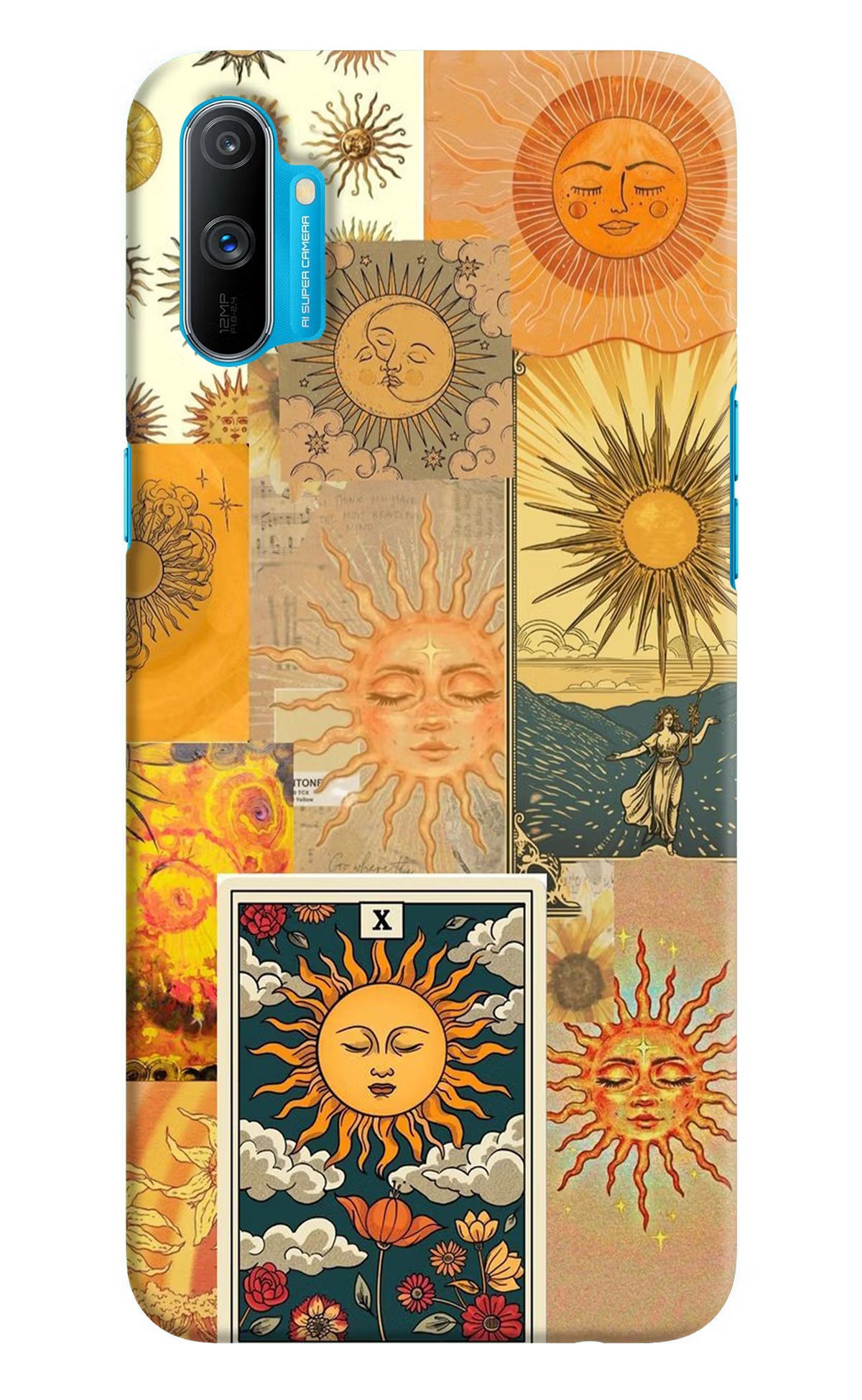 Sun Realme C3 Hard Case Back Cover by Casekaro