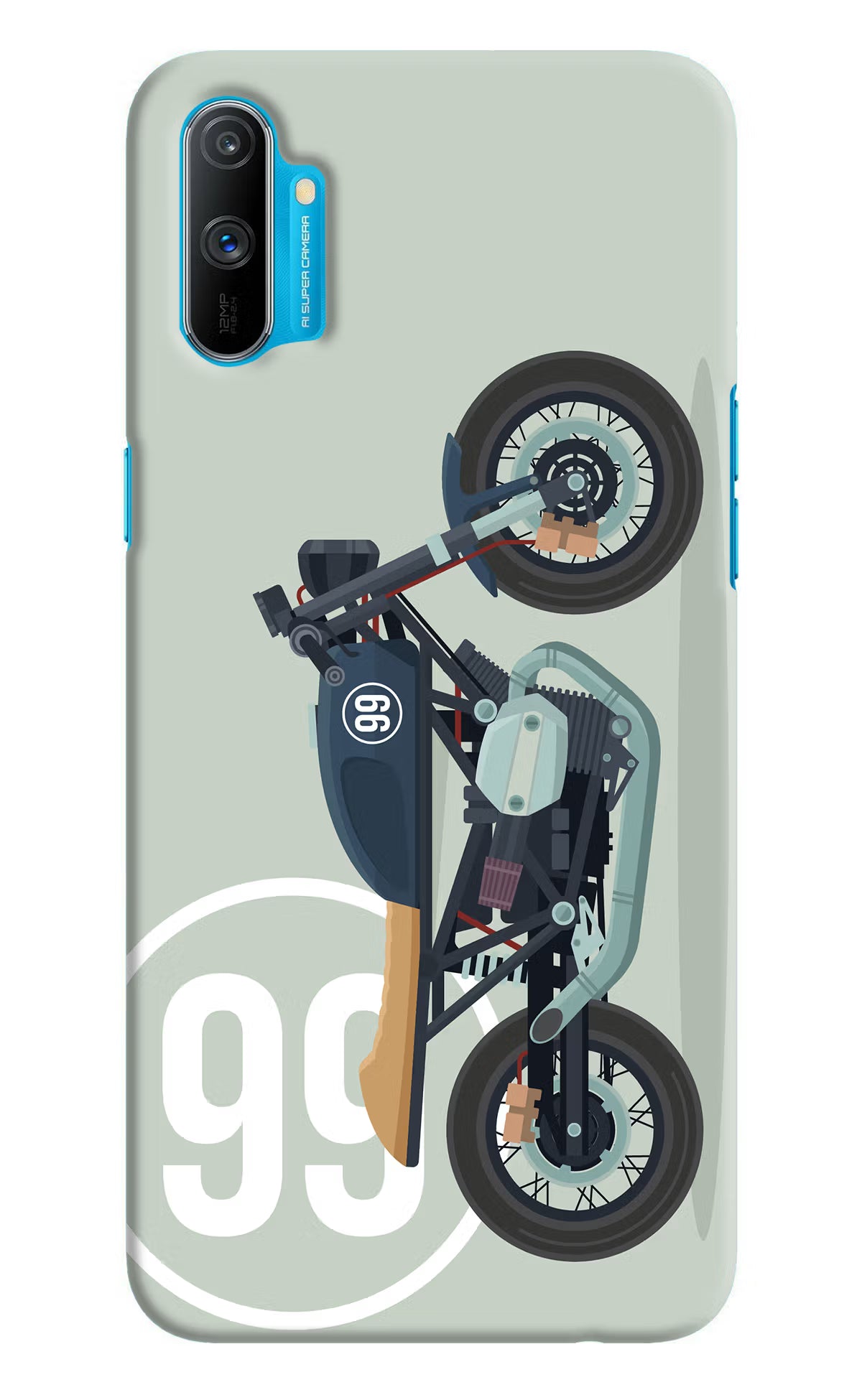 Classic Cafe Racer 99 Realme C3 Hard Case Back Cover by Casekaro