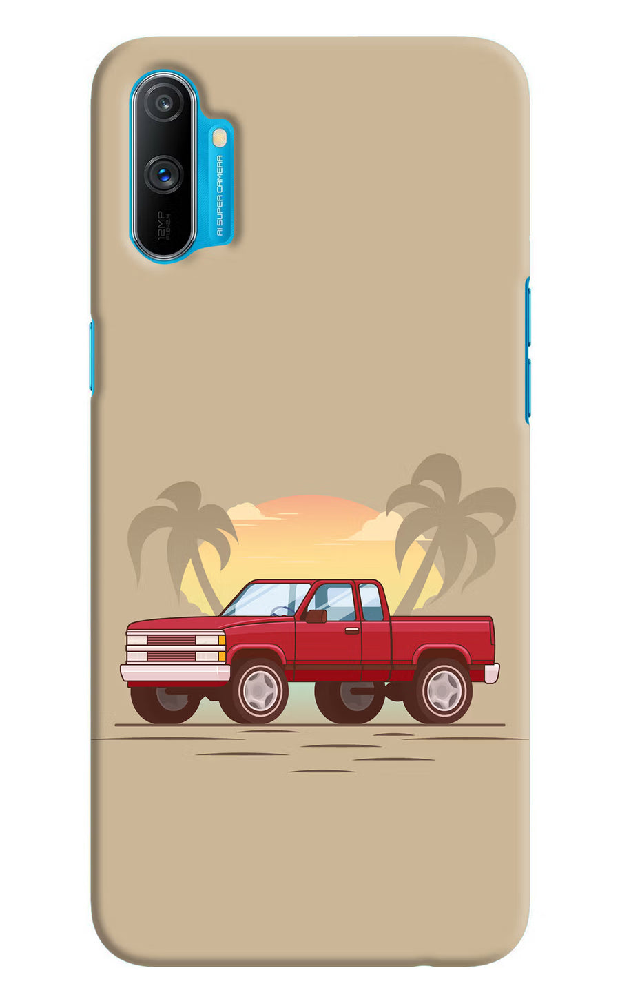 Desert Classic Drive Realme C3 Back Cover, Hard case