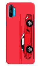 Red Velocity Realme C3 Hard Case Back Cover by Casekaro