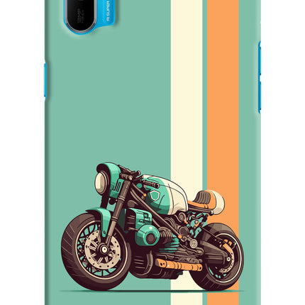 Striped Moto Drift Realme C3 Hard Case Back Cover by Casekaro