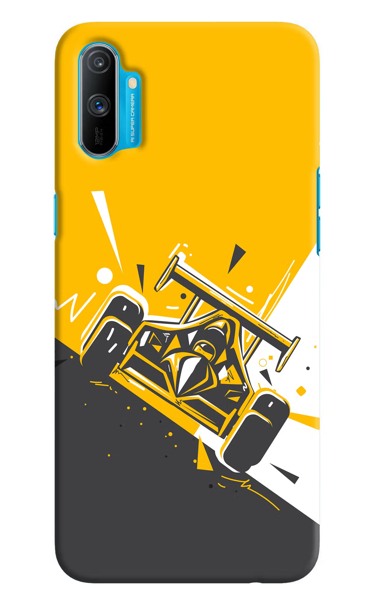Track King Realme C3 Hard Case Back Cover by Casekaro