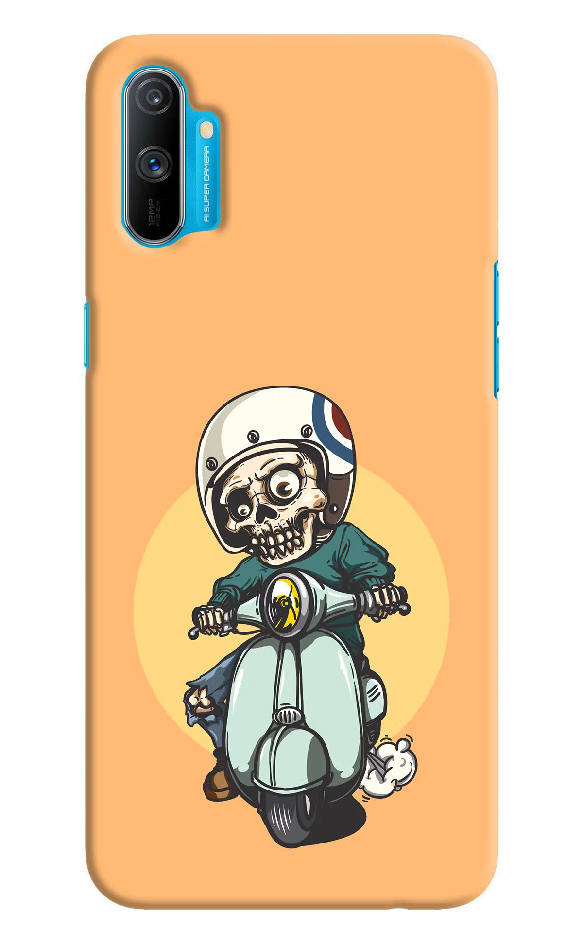 Undead Biker Realme C3 Hard Case Back Cover by Casekaro