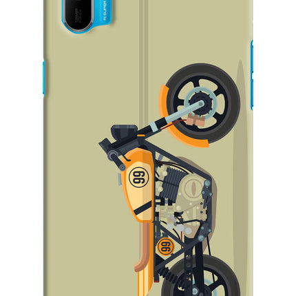 Vertical Speedster Realme C3 Hard Case Back Cover by Casekaro