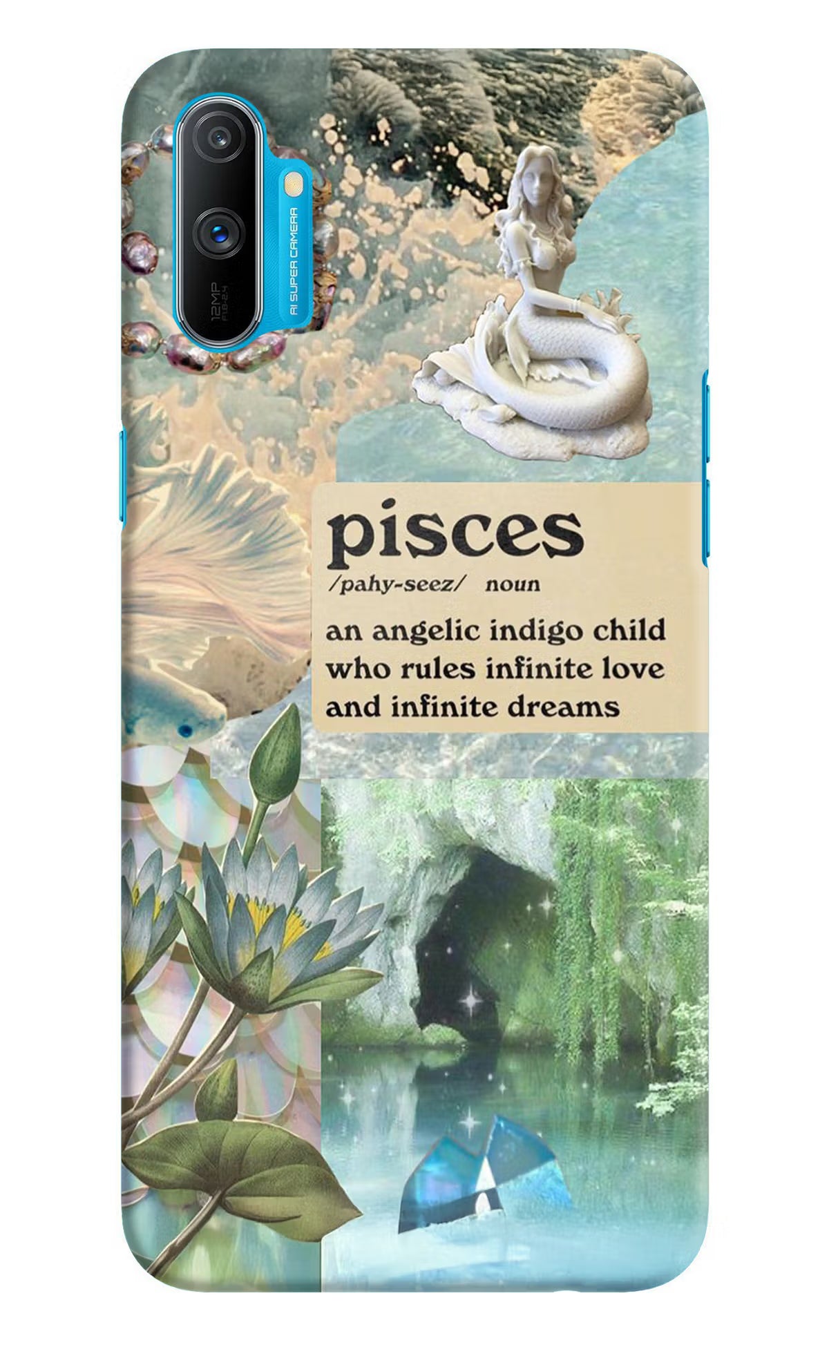 Pisces Zodiac Realme C3 Hard Case Back Cover by Casekaro