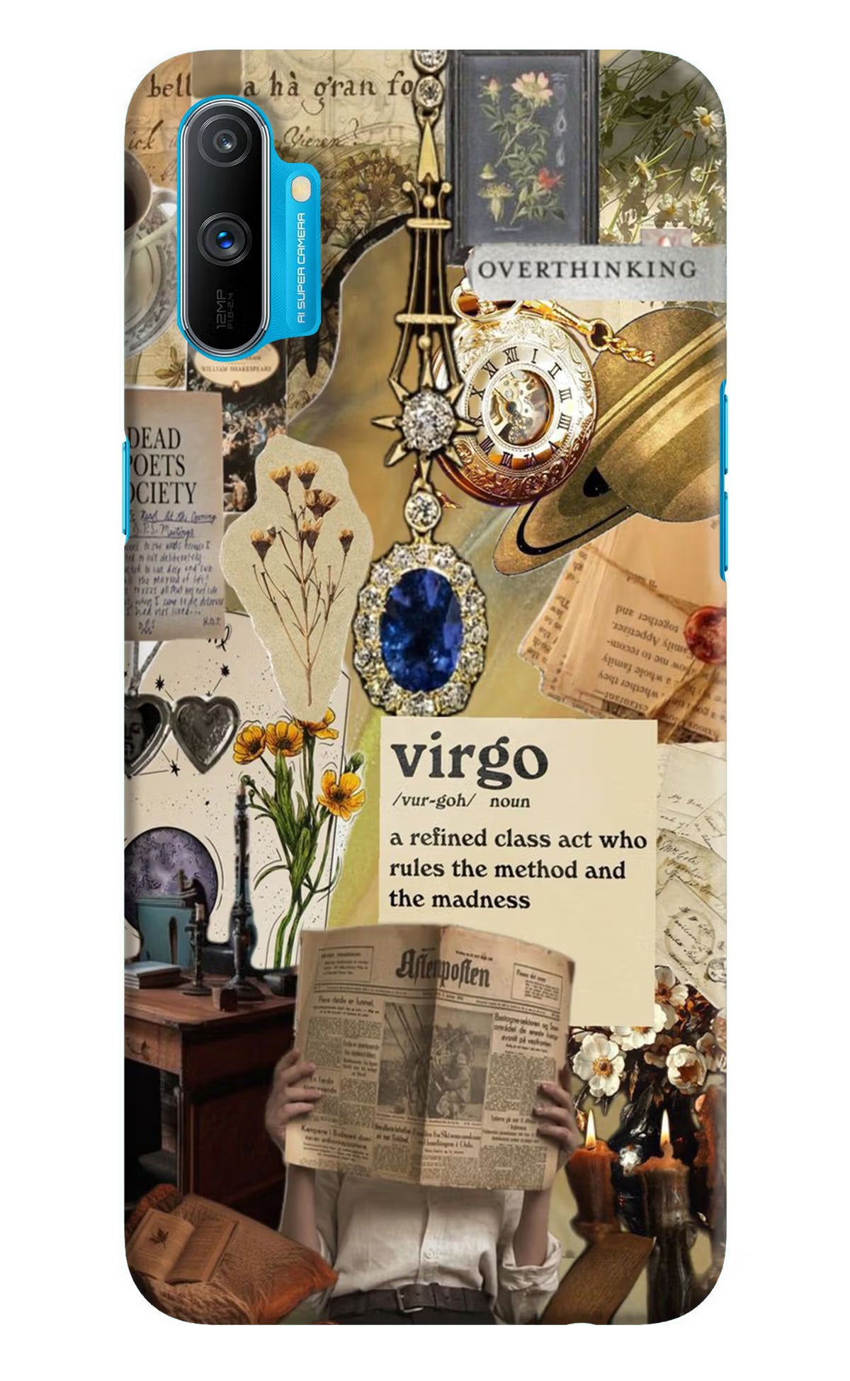 Virgo Zodiac Realme C3 Hard Case Back Cover by Casekaro